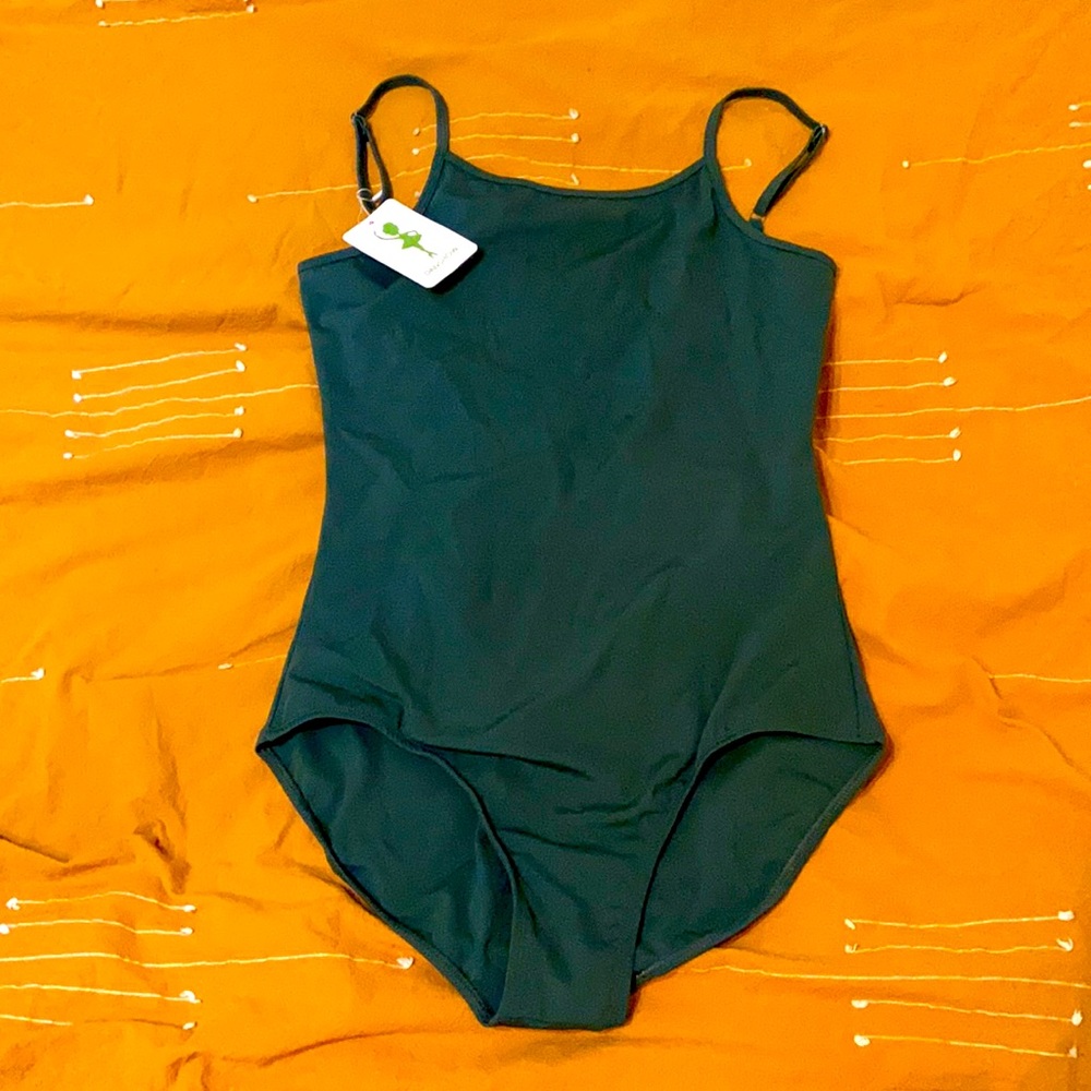Thin strap leotard